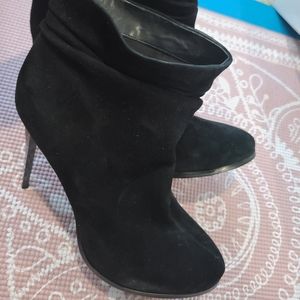 Suede booties!!! Aldo black